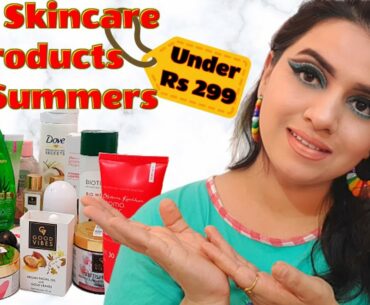 BEST SKINCARE PRODUCTS FOR SUMMERS UNDER Rs 299 | Good Vibes, Biotique, Ponds, Purplle, Aroma Magic