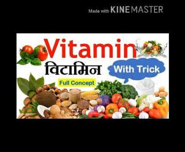 Biology topic important vitamin explanation and type in hindi