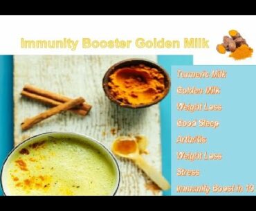 Immunity Booster Golden Milk|Turmeric Milk|Haldi Wala Dhoodh