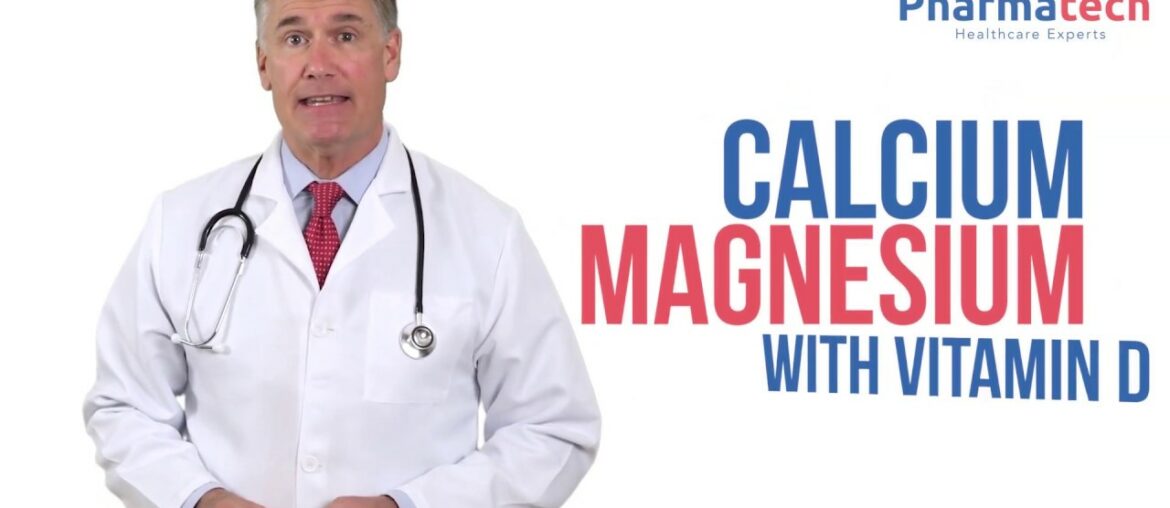 Calcium Magnesium with Vitamin D Pharmatech for Bone Growth, Mineralization and Stabilization