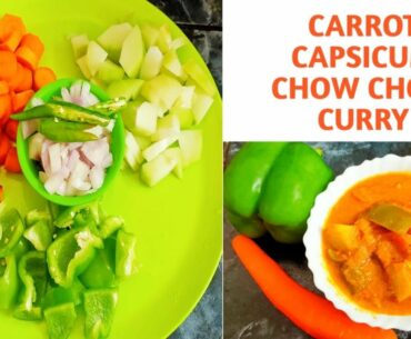 Carrot Capsicum Chow chow Curry | Vitamins Loaded | Easy and Simple Curry Recipe