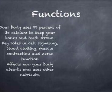 Vitamin/Mineral Nutrition project: Calcium