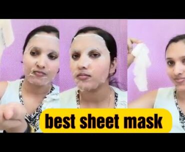 Garnier skin naturals fresh mix vitamin c shot boost sheetmask review& demo ||#bestsheetmask