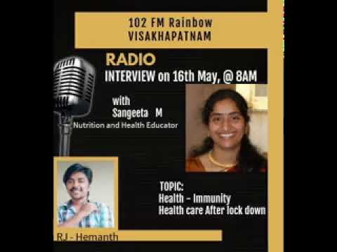 AIR Rainbow 102 FM- Covid 19 Immunity Interview- Telugu