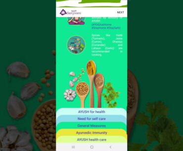 AYUSH SANJIVANI APP FOR AYURVEDA IN IMMUNITY IN COVID-19