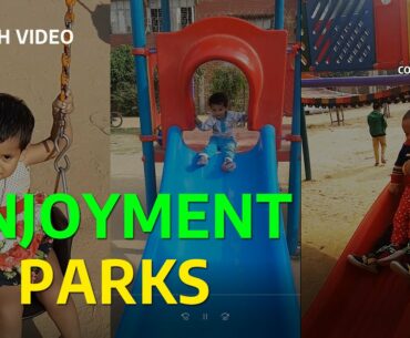 Kids Playing in Park with Slide and Swing  Kids Enjoyment #Kids Masti #Full Masti #Swing in Parks