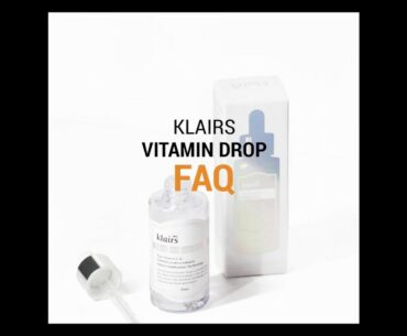 Klairs Freshly Juiced Vitamin Drop FAQs | Koja Beauty Cruelty-Free Vegan Korean Skincare