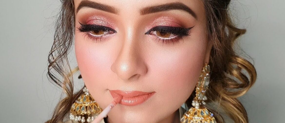 Wedding Guest Makeup Look with Pakistani brands, Miss Rose & Kashee's Makeup