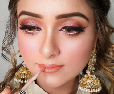 Wedding Guest Makeup Look with Pakistani brands, Miss Rose & Kashee's Makeup