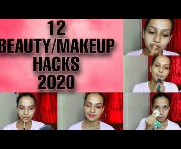 12 Beauty/Makeup Hacks That Will Make Your Life Easier 2020(in Hindi)/Glitter&Glow