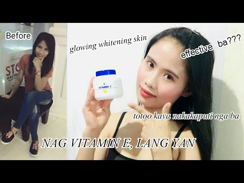 VITAMIN E WHITENING CREAM FROM THAILAND GLOWING SKIN PARA SA MGA GUSTONG PUMUTI | REVIEW