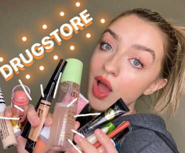 DRUGSTORE NATURAL MAKEUP TUTORIAL + REVIEW