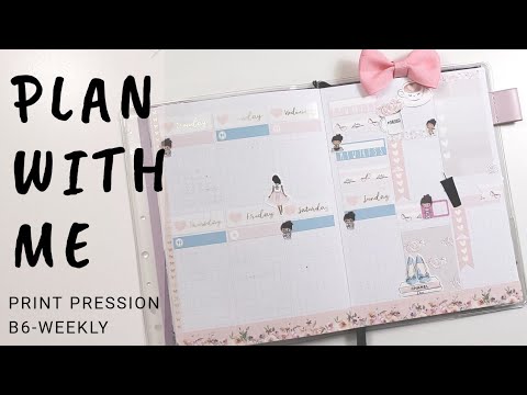 Wellness Wednesday Plan with me: Print Pression B6-May 18th-24th|MzThia