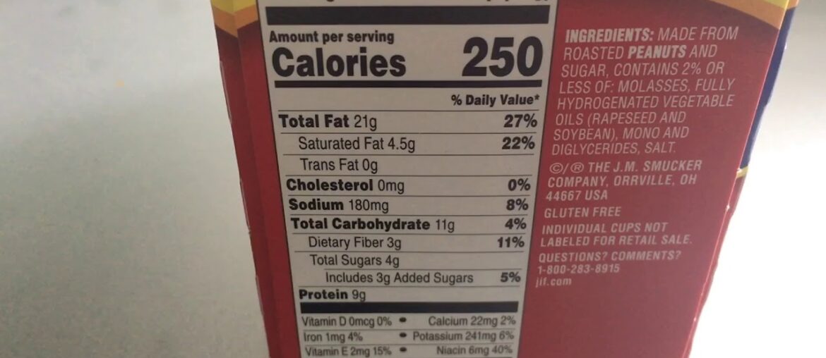 How to Read a Nutrition Label