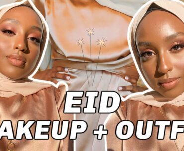 EID MAKEUP LOOK + OUTFIT I PLAN ON WEARING TO MY LIVING ROOM | The Ramadan Daily | Aysha Harun