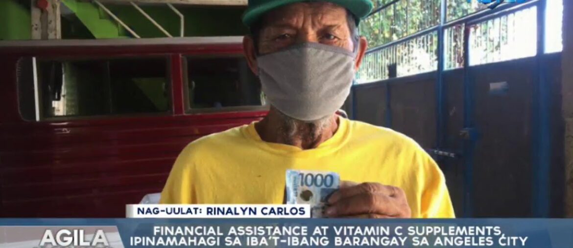 Financial assistance at vitamin c supplements, ipinamahagi sa iba't ibang barangay sa Angeles City