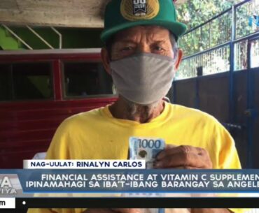 Financial assistance at vitamin c supplements, ipinamahagi sa iba't ibang barangay sa Angeles City