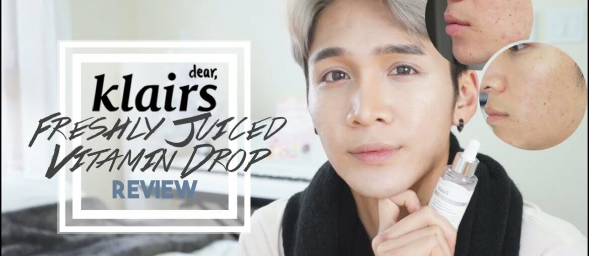 FADE ACNE SCARS! Klairs Freshly Juiced Vitamin Drop Review - Edward Avila