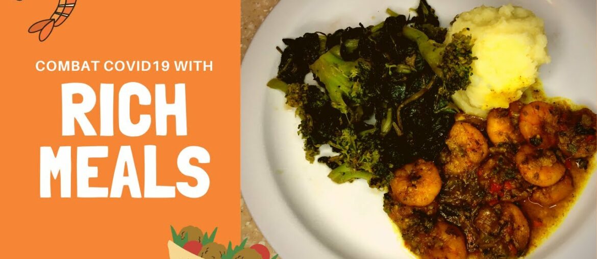 Rich Meals Ep 1| Combat Covid19 with Turmeric Shrimp