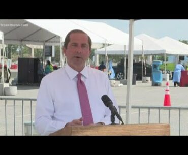 US health secretary visits TIAA Bank's COVID-19 testing site