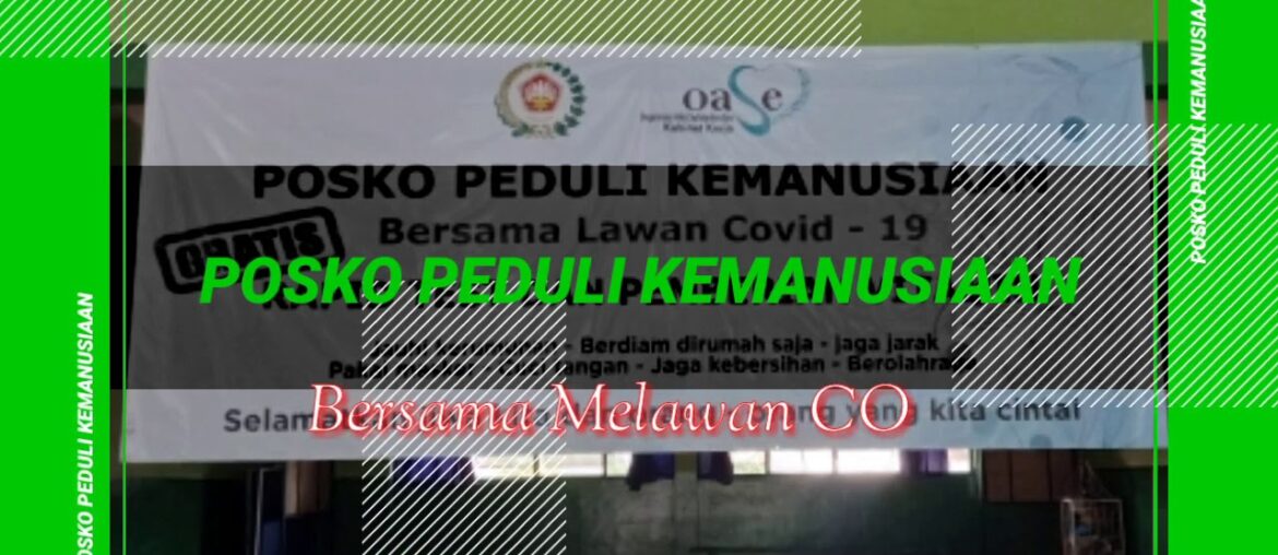 Posko peduli Kemanusiaan bersama lawan COVID 19 Rapid & pemberian  Vitamin