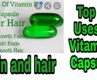 Top 10 Uses Of Vitamin  E For Hair & Skin //Malayalam //Saranya