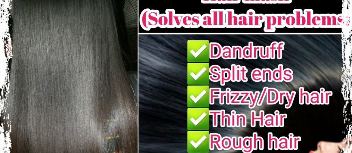 Super Silky & Glossy Hair Mask ll Homemade Just with 4 Ingredients ll with English subtitles