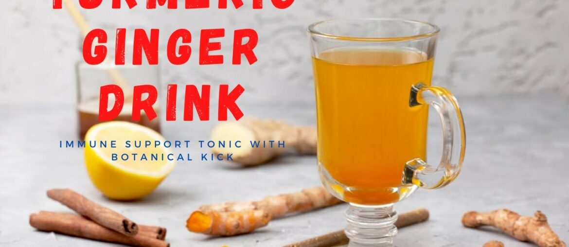 How to make Organic Turmeric + Ginger Drink with High Potency Vitamin C Botanical Boost