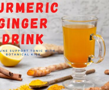 How to make Organic Turmeric + Ginger Drink with High Potency Vitamin C Botanical Boost