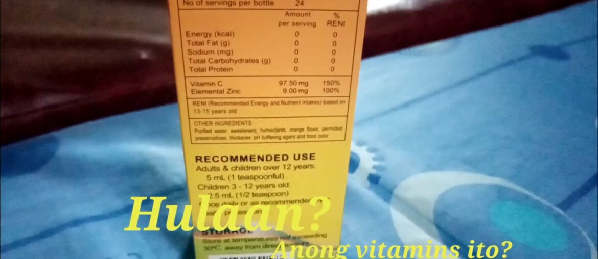 Hulaan? Anong vitamins ito?