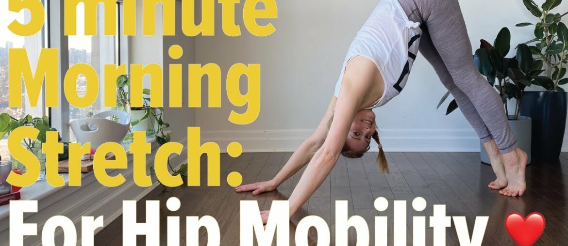 5 MIN MORNING STRETCH FOR HIP MOBILITY w/ Stephanie Karlovits EP 10