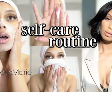 SELF-CARE ROUTINE: Skincare, Makeup, Hair! - MsPreciousMarie