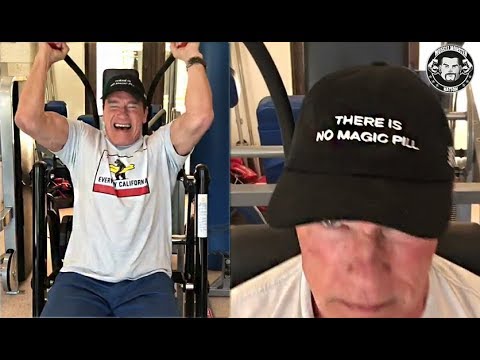 Arnold Schwarzenegger Is Wearing a Cool Hat To Put The Vitamin-S Accusers To Rest