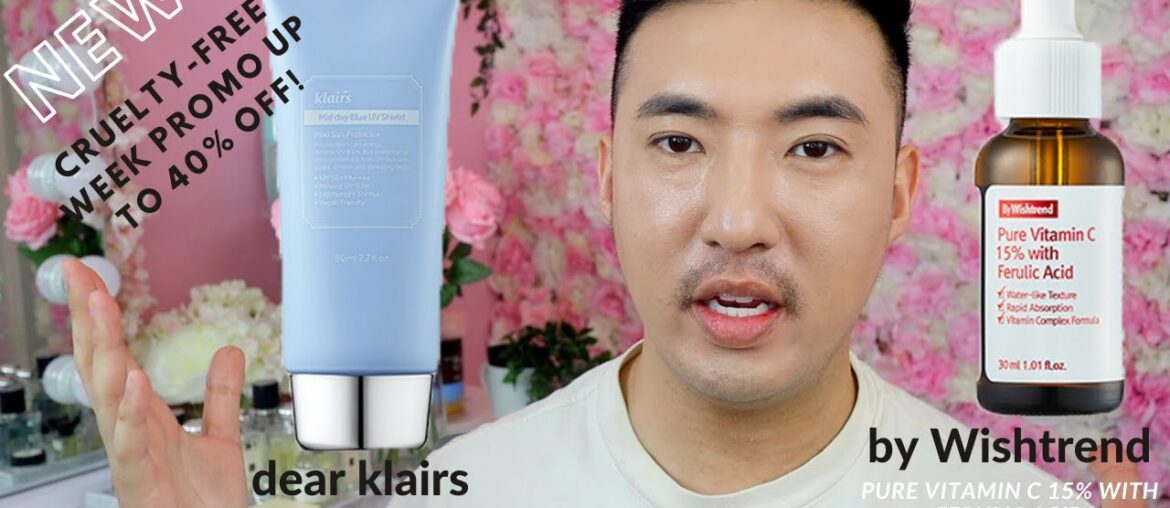 Wishtrend Pure Vitamin C 15% with Ferulic Acid & Klairs Mid Day Blue Sun shield SPF 50 PA++++ review