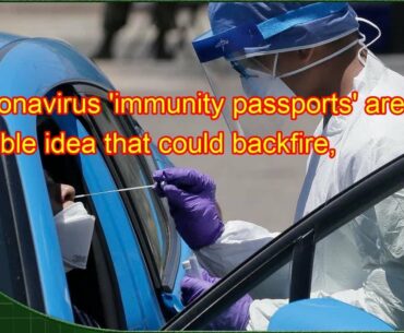 Coronavirus 'immunity passports' are a terrible idea that could backfire, experts warn