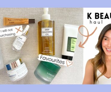 K-Beauty HAUL & Reviews for dry skin! | Klairs, CosRx, Laneige, Mizon, DHC