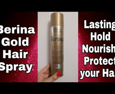 Hair Spray "Berina Gold pro vitamin B5" #HonestReview #Berina