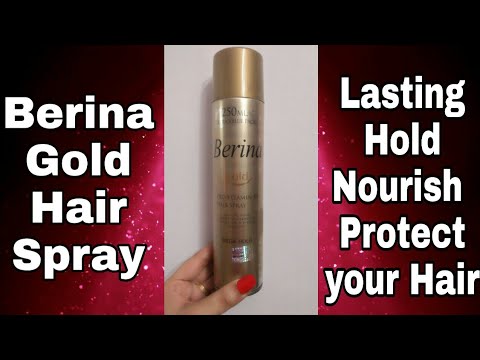Hair Spray "Berina Gold pro vitamin B5" #HonestReview #Berina