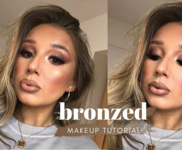 BRONZE GLOWY MAKEUP TUTORIAL // MOLLY O'BRIEN BRUSHES | Kelly Jade