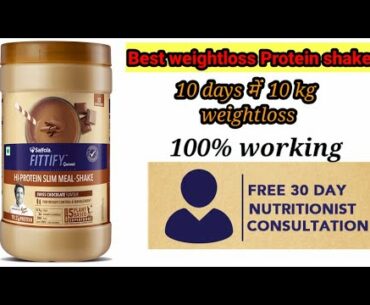 saffola fittyfy gourmet HI-PROTIEN slim meal shake review in hindi| Fast weightloss protein shake|