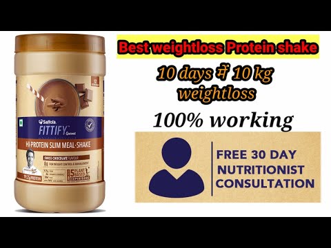 saffola fittyfy gourmet HI-PROTIEN slim meal shake review in hindi| Fast weightloss protein shake|