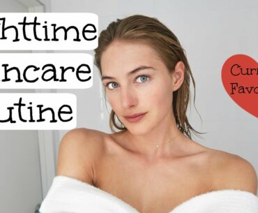 Nighttime Skincare Routine | Model Skincare | Glowy Healthy Skin | Sanne Vloet