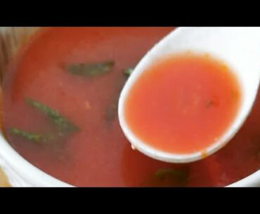 Tomato Soup Made in 10 mins in nutritious way. Sweet & Sour soup Healthy &Tasty