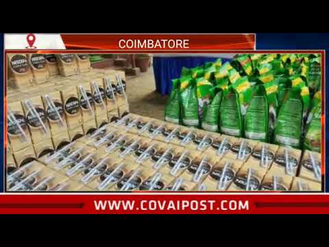 Coimbatore city police given immunity kits , juice and nutritious food to fight Covid19