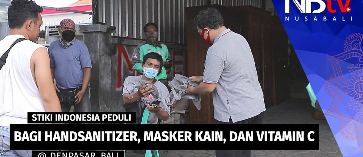 STIKI Indonesia Perangi Penyebaran Covid-19, Bagi Handsanitizer, Masker Kain, dan Vitamin C