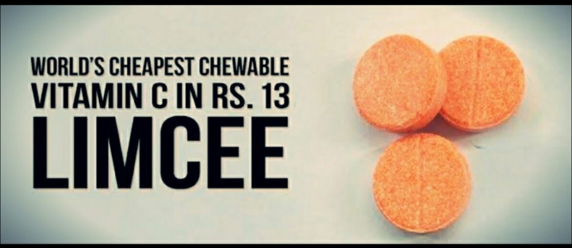 World's Cheapest Chewable Vitamin C in Rs .13 LIMCEE.