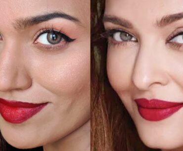 AISHWARYA RAI INSPIRED MAKEUP LOOK || Malayalam Beauty Blogger ||