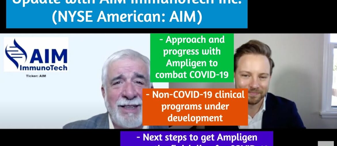 AIM ImmunoTech Describes Their Approach and Progress with Ampligen to Combat COVID-19