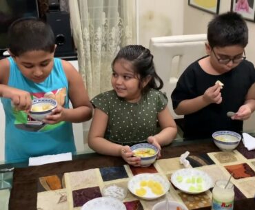 Kids Making Healthy Salad