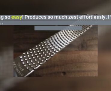 Best Cheese Grater & Zester - Stainless Steel Lemon Zester Tool - Best Zester for Kitchen - Che...